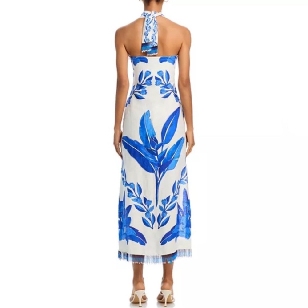 NWT FARM Rio Blue Yard Maxi Dress Size S - Picture 4 of 11